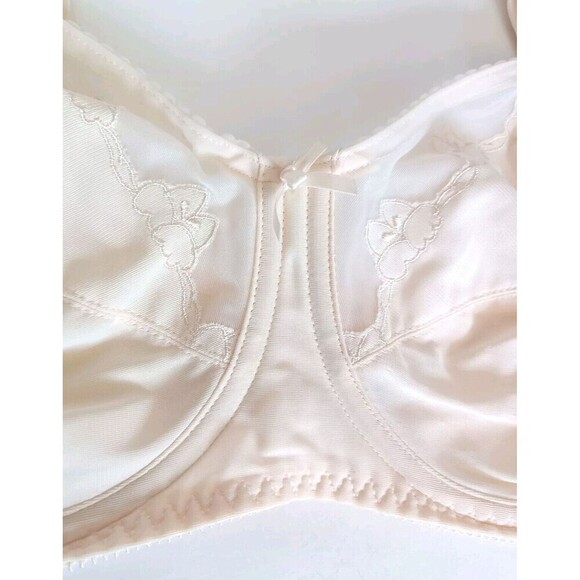 Bali Bra Size 42C Beige Style #0180 Mesh Balconette Full Coverage Vintage - Picture 5 of 8
